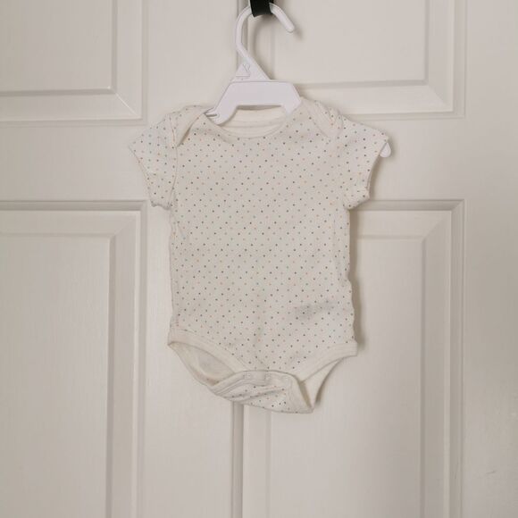 5/$10 Little Me short sleeve newborn onesie - Picture 1 of 3